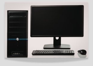 Ordinateur de bureau fixe HP 15" avec webcam